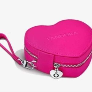Pandora Fuchsia Heart Cosmetic Case